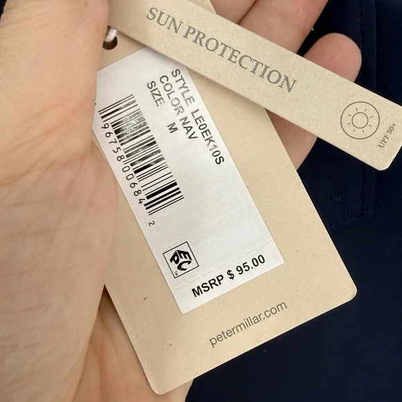 Peter Millar Women’s Navy Blue Performance Polo Shirt Size Small NWT Golf Upf50 - Picture 5 of 8